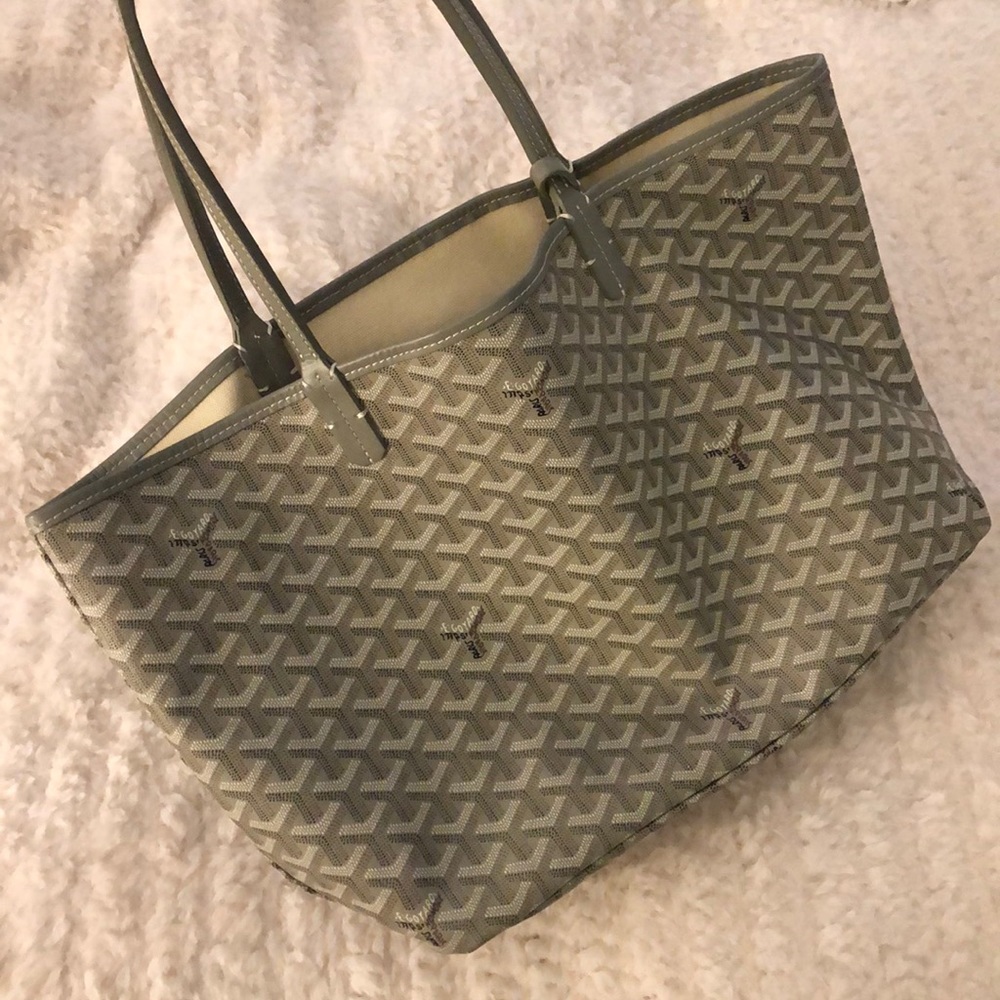 Grey canvas bag